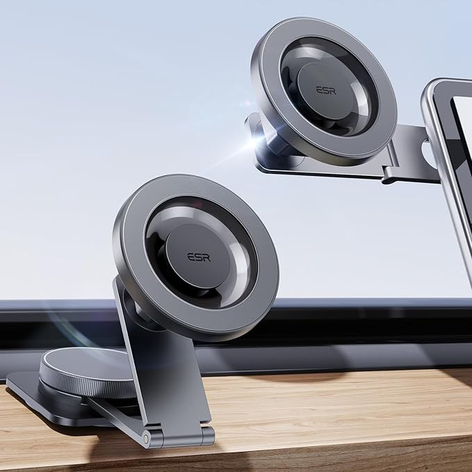 ESR for MagSafe Car Mount, Foldable Dashboard/Tesla Magnetic Car Mount,Tesla Touchscreen Car Phon... | Amazon (US)