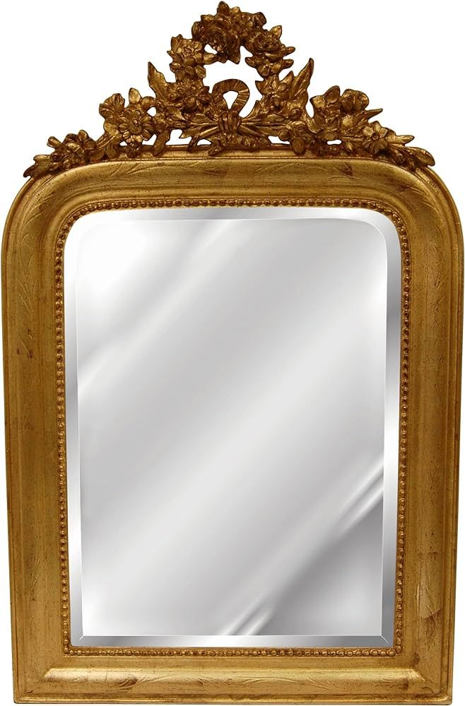Hickory Manor House Wreath Mirror, Gold Leaf | Amazon (US)