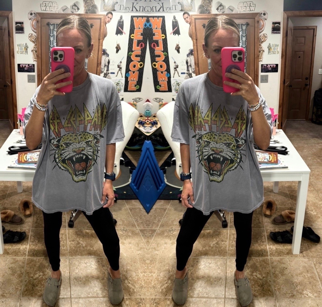 Def Leppard tee + comfy leggings + Birkenstock clogs = effortless vibes 😎
But here’s your reminder today: comfort doesn’t mean complacency. Keep walking in faith, even when the path feels uncertain — God’s got every step covered.

“The Lord will fight for you; you need only to be still.” – Exodus 14:14

#FaithOverFear #OOTD #ChristianStyle #OutfitInspo #FaithAndFashion #JesusLover #WomenOfFaith #StyleWithPurpose #ComfyAndCute #DefLeppardTee #BirkenstockStyle #LeggingLife #EncouragingStyle #ChristianInfluencer 


#

#LTKgrwm #LTKdayinmylife #LTKmomlife