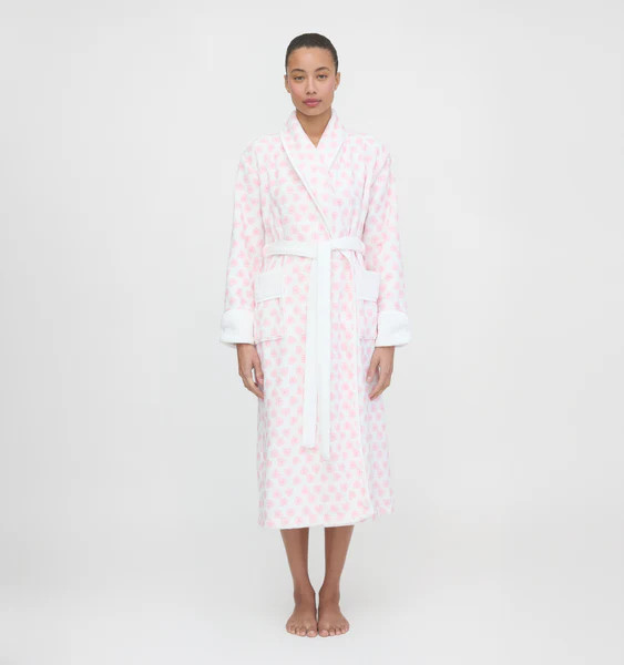 The Hotel Robe - Pink Doily Heart | Hill House Home US