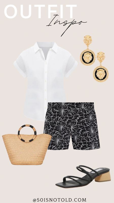 Outfit Inspo | Black heels | spring outfit idea | white blouse | straw handbag | summer style | revolve accessories 

#LTKshoecrush #LTKstyletip #LTKworkwear