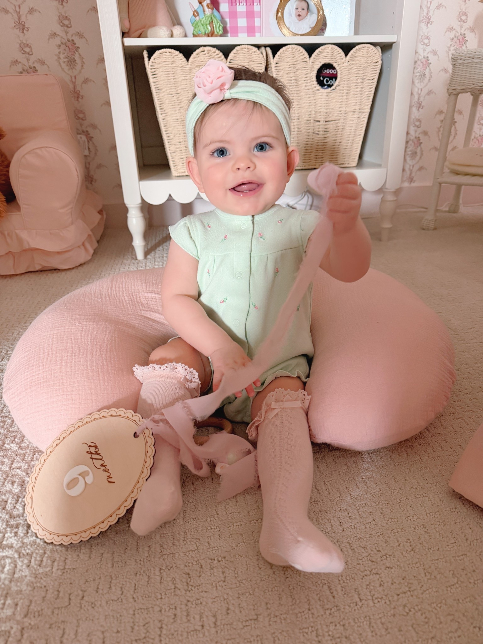 Baby girl spring outfit - she has been in these socks non stop. They are darling!!

#LTKBaby #LTKKids #LTKmomlife