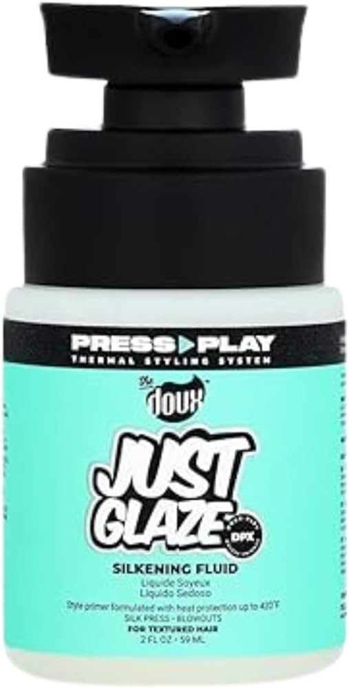 The Doux JUST GLAZE Silkening Blowout Primer – Anti-Frizz Heat Protectant for Hair with Keratin... | Amazon (US)