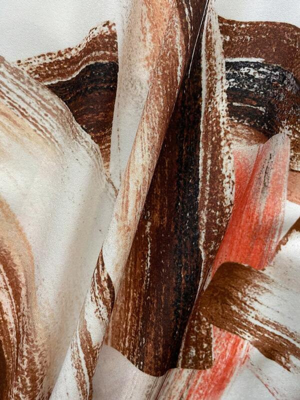 SHEIN LUNE Graphic Print Button Front Shirt | SHEIN