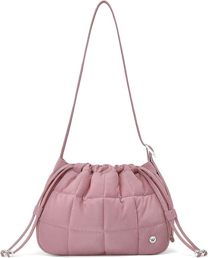 WESTBRONCO Puffer Hobo Bags for Women Puffy Nylon Shoulder Bag, Women's Quilted Handbags with Sho... | Amazon (US)