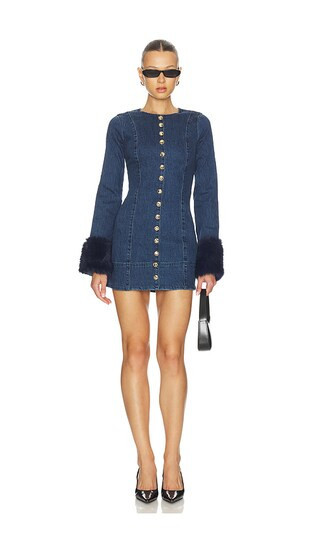 Show Me Your Mumu Rockefeller Mini Dress in Blue. - size M | Revolve Clothing (Global)