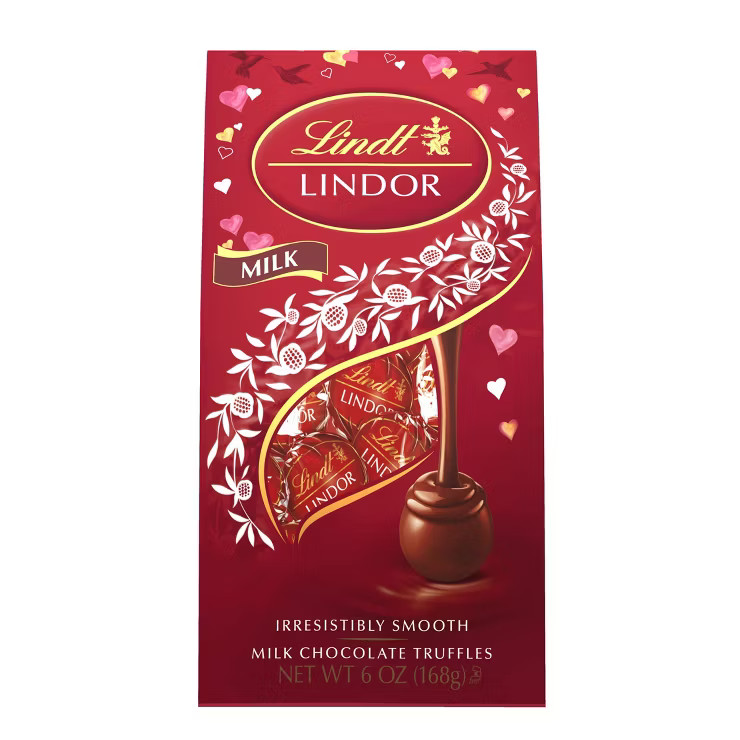 Lindt Lindor Valentine's Milk Chocolate Truffles - 6oz | Target