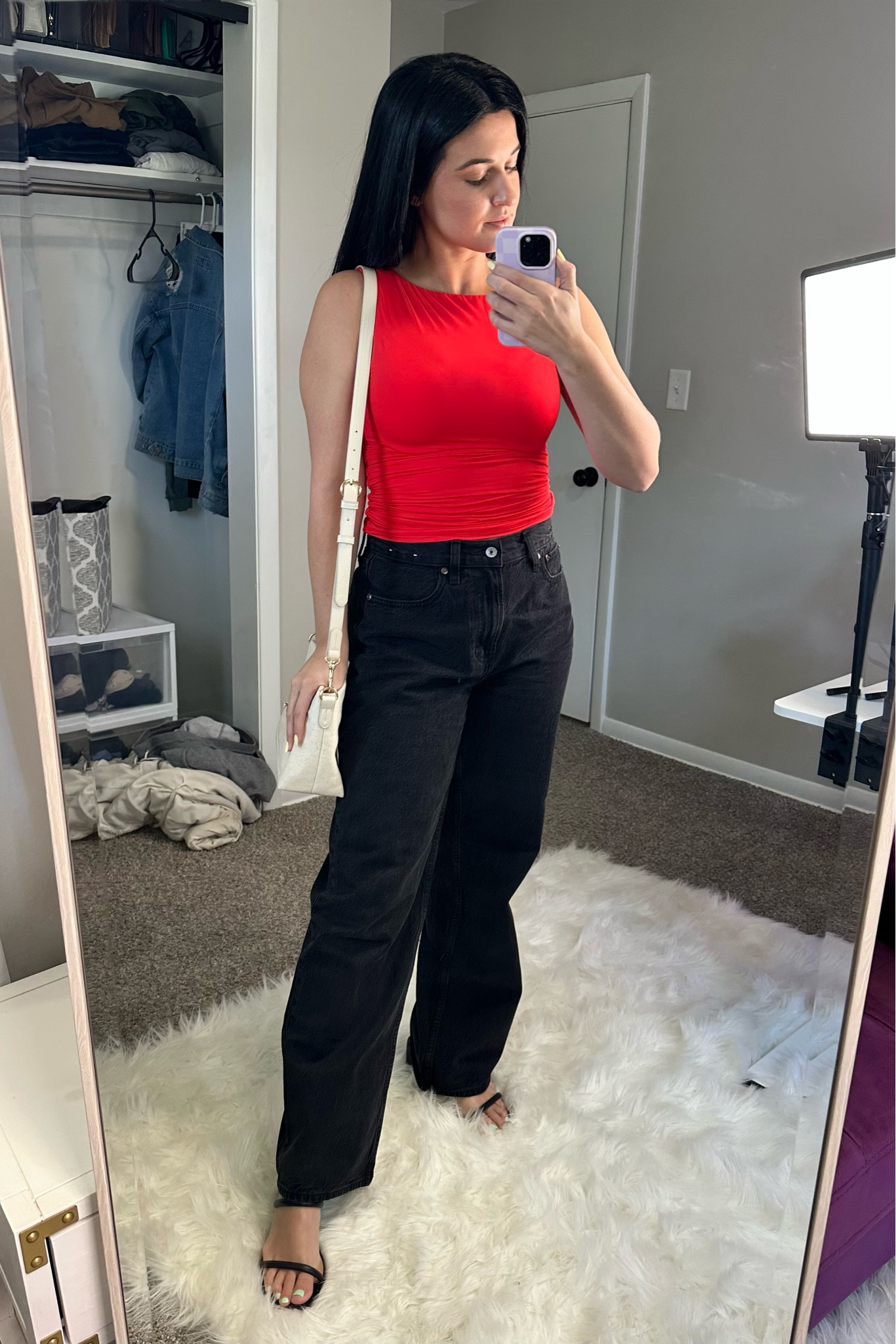 $20 Amazon going out top! The fabric is AMAZING. Stretchy and ruching for a more flattering look. Comes in so many different colors and can dress up or dress down. 

#LTKFindsUnder50 #LTKStyleTip