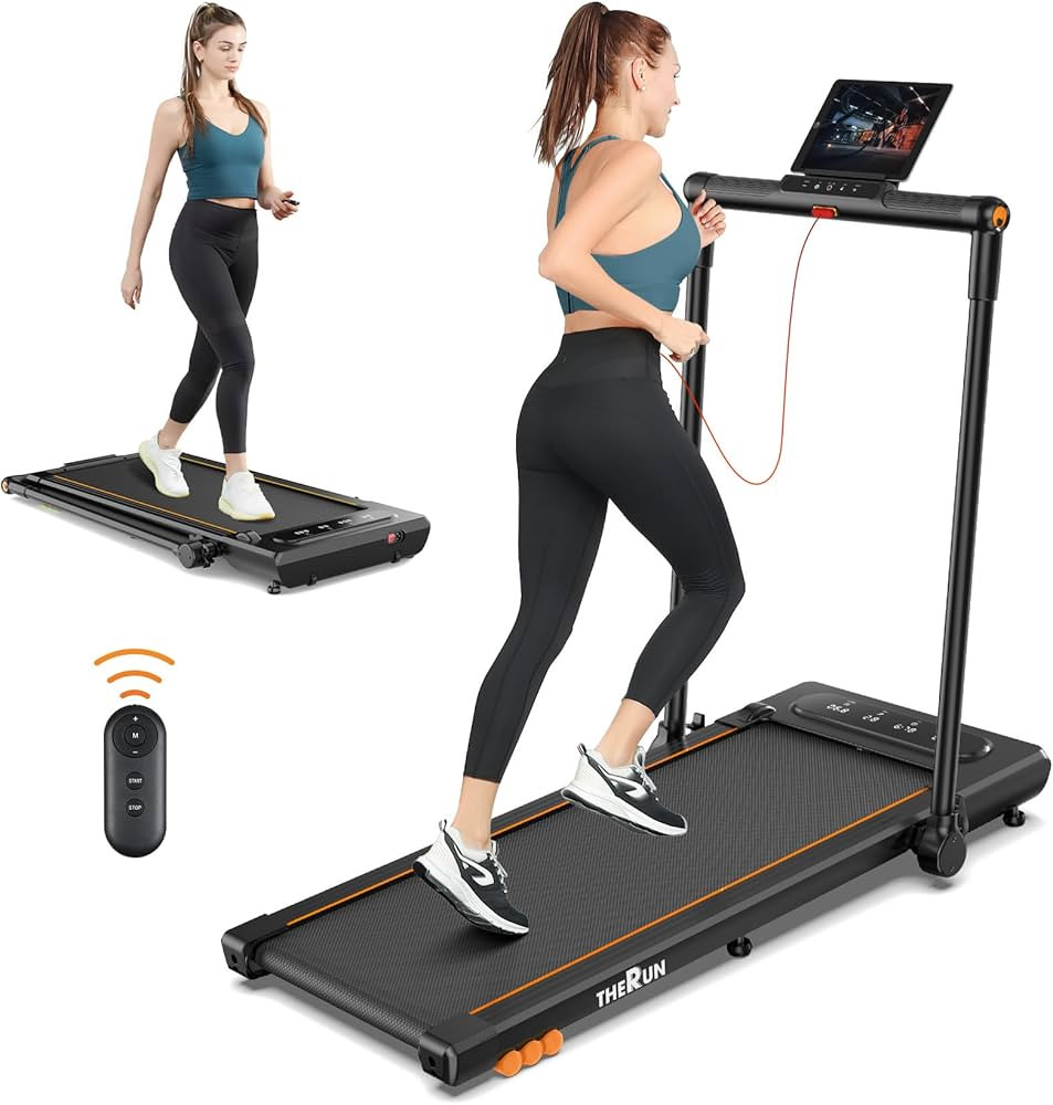 THERUN Walking Pad Treadmill, 2.5HP Under Desk Treadmill, 2 in 1 Foldable Treadmill for Home, Wal... | Amazon (US)