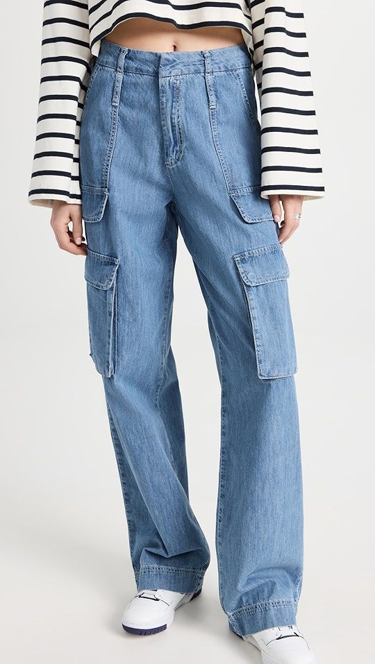 Relaxed Straight Cargo Jeans | Shopbop