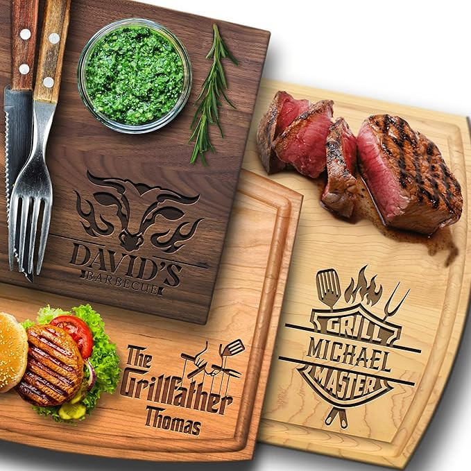 Christmas Gifts for Men - Personalized Cutting Board - Xmas Gift Ideas - Birthday Gifts for Him -... | Amazon (US)