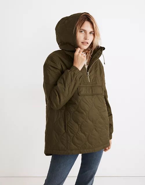 Quilted Packable Popover Puffer Jacket | Madewell