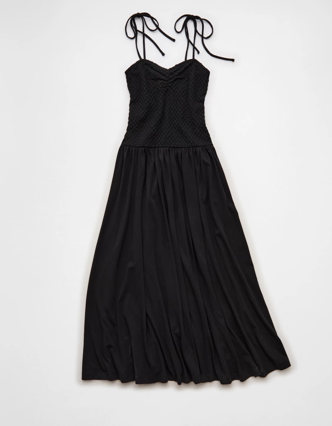 AE Sweetheart-Neck Tie-Strap Midi Dress | American Eagle Outfitters (US & CA)