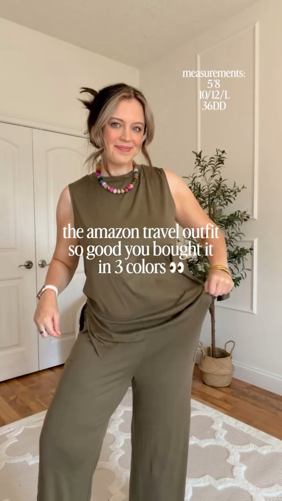 Ultra comfy matching set from Amazon! 🩷✨ Truly such a good travel set and you can always throw a cute cardigan over it if it’s chilly in the airport/car! 🙌🏻 I love it so much I have it in 3 colors!! 👏🏻 Follow @maciejade for more midsize fashion! I’m wearing a size large

midsize style | matching set | travel outfit | amazon set | summer travel outfit | midsize fashion | size 10’| size 12 | midsize body | curvy body | comfy style | comfy sets

#LTKootd #LTKSeasonal #LTKMidsize