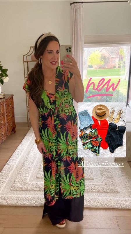 #WalmartPartner 🏖️The new @SofiaVergara swim collection at @walmart is so good! We love the oh so cute tropical print pieces like this two piece swim suit and kimono! We love how these pareos can also be worn as a dress! We got size M in all bathing suits and we are a size 4 and 6. Straps are adjustable too.The jeans shorts shown at the end of our video run tts and are so good! Y’all will love them! See our new @walmartfashion twin reel for a better look at all these items! We know y’all will love them! 🛍️ #walmartfashion #walmart 


#LTKfindsunder50 #LTKswim #LTKstyletip