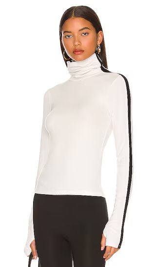 Jackson Rib Turtleneck in Vintage White & Black | Revolve Clothing (Global)