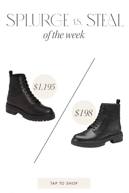 Splurge vs save combat boots 

#LTKsalealert #LTKSeasonal #LTKshoecrush