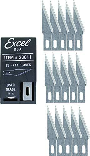 Amazon.com: Excel Blades #11 Craft Knife Replacement Blades - Double Honed Blades for Craft Knife... | Amazon (US)