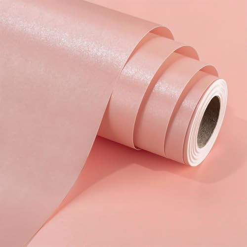 Yarcony Shimmer Baby Pink Wrapping Paper Roll - 17 Inches X 33 Feet - Solid Color Pearly-lustre Gift Wrap Birthday Wrapping Sheets for Baby Shower, Weddings, Christmas and Anniversaries | Amazon (US)