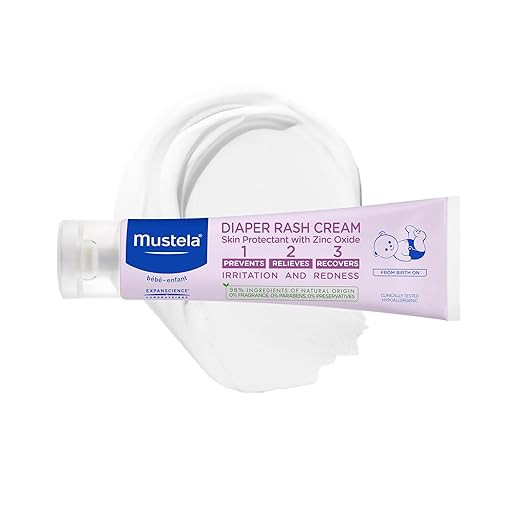 Mustela Baby Diaper Rash Cream 123 - Skin Protectant with Zinc Oxide - Fragrance Free & Paraben F... | Amazon (US)