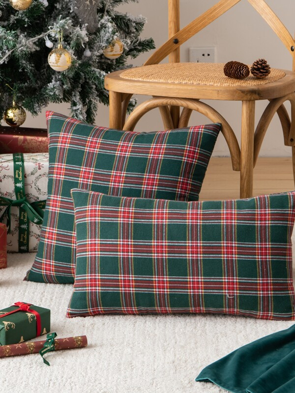 Christmas Lattice Print Pillow Cover Without Filler
   
      SKU: sh2110147898761799
          (... | SHEIN