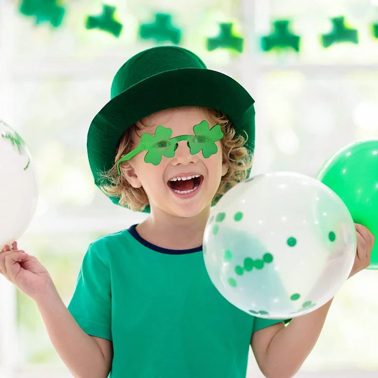 24 Pairs St. Patrick’s Day Shamrock Sunglasses Irish Green Clover Glasses Eyeglasses Saint Patr... | Walmart (US)