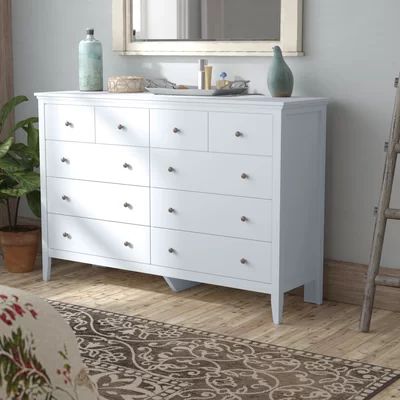Sonja 8 Drawer Double Dresser Laurel Foundry Modern Farmhouse Color: White | Wayfair North America