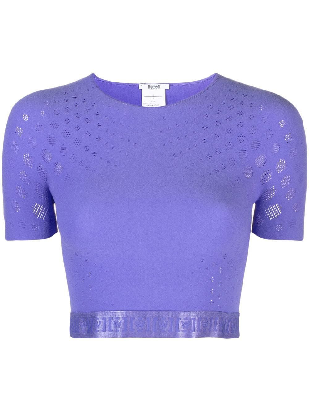 Wolford sheer cropped top - Purple | Farfetch Global