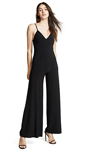 Norma Kamali Women's Slip Jumpsuit, Black, L | Amazon (US)