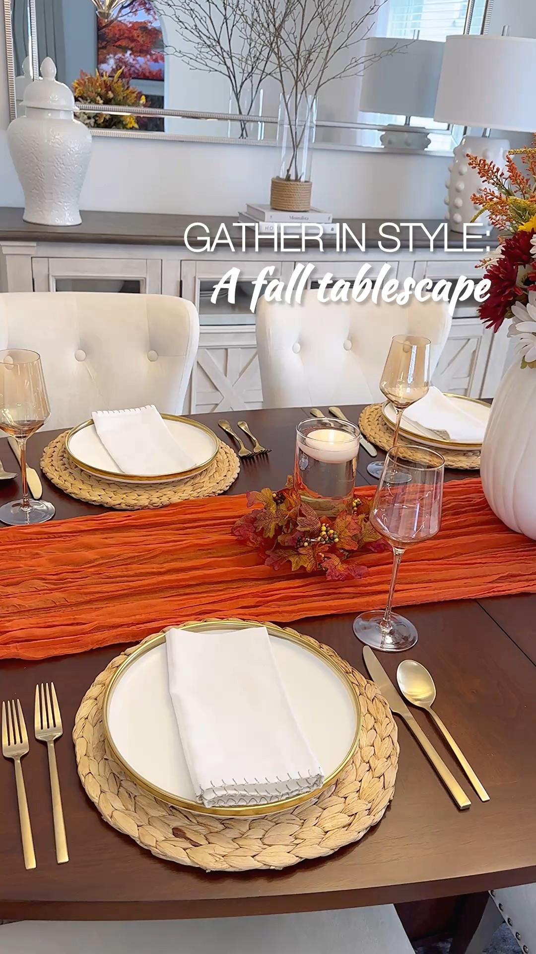 Shop for this simple fall Tablescape that’s warm and inviting🍁🧡🍂

#LTKSeasonal #LTKU #LTKHome