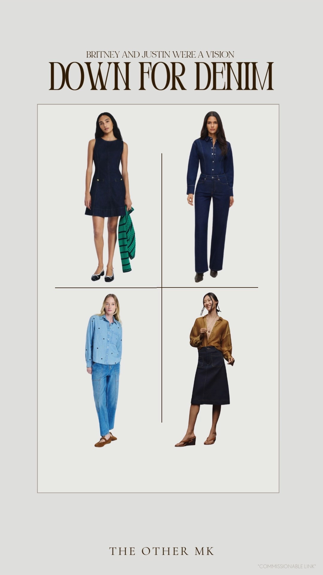 Denim, denim looks, midsize denim, denim outfit, denim shirt, button down shirt, denim skirt, jumpsuit, mini dress, affordable fashion, trending 

#LTKMidsize #LTKSeasonal #LTKootd