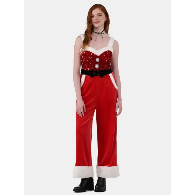 No Boundaries Women's Christmas Jumpsuit | Walmart (US)