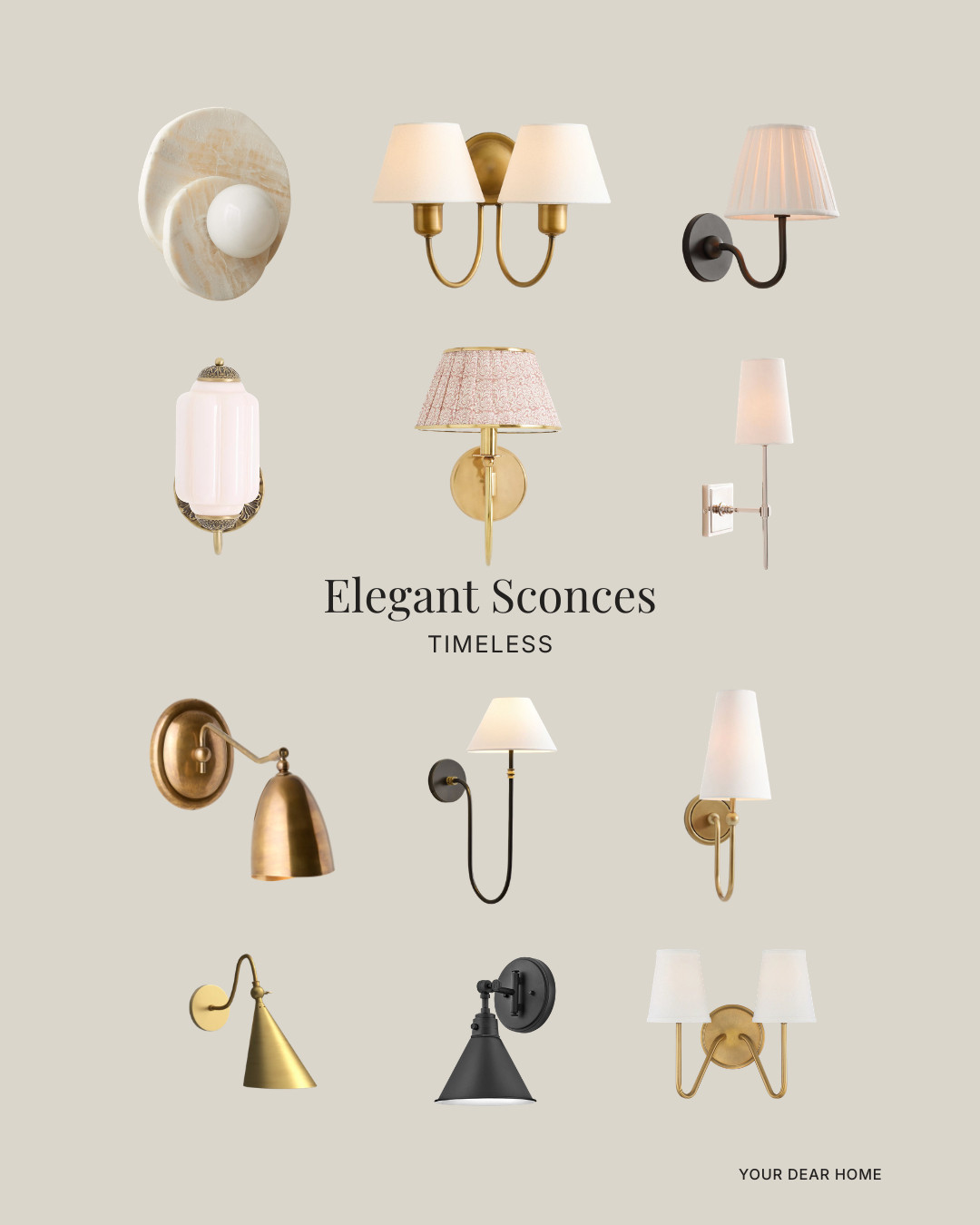 Classic sconces instantly elevate a space. I always lean toward soft brass, black, or linen shades for that timeless, collected look. These are elegant without feeling trendy. 

 #LTKHome