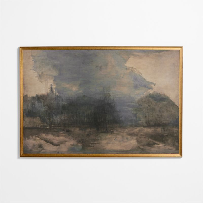 "Intermezzo" by Lillian Winkler 61.5"x41.5" Framed Wall Art Print | Crate & Barrel | Crate & Barrel