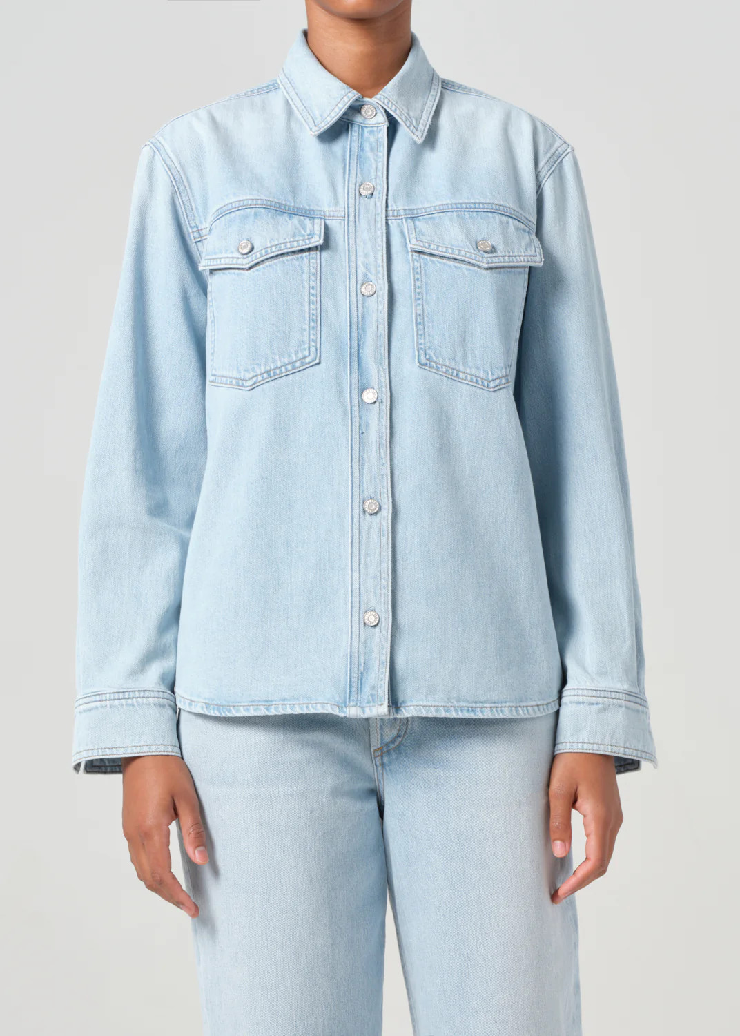 Rina Slim Shirt in Extract | AGOLDE