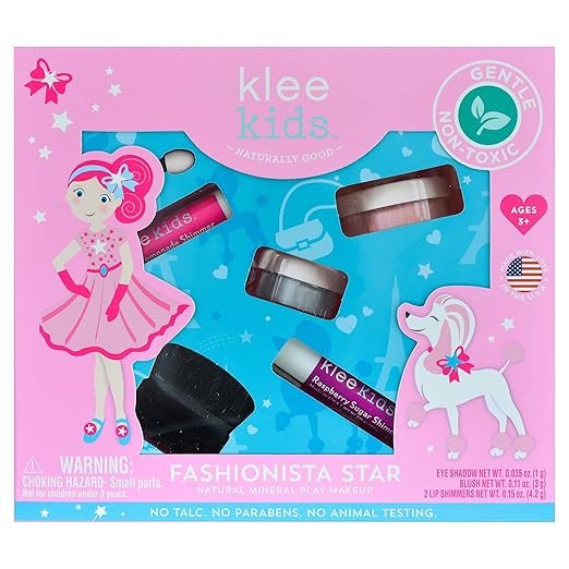 Luna Star Naturals Klee Kids Natural Mineral Makeup 4 Piece Kit (Fashionista Star) | Amazon (US)
