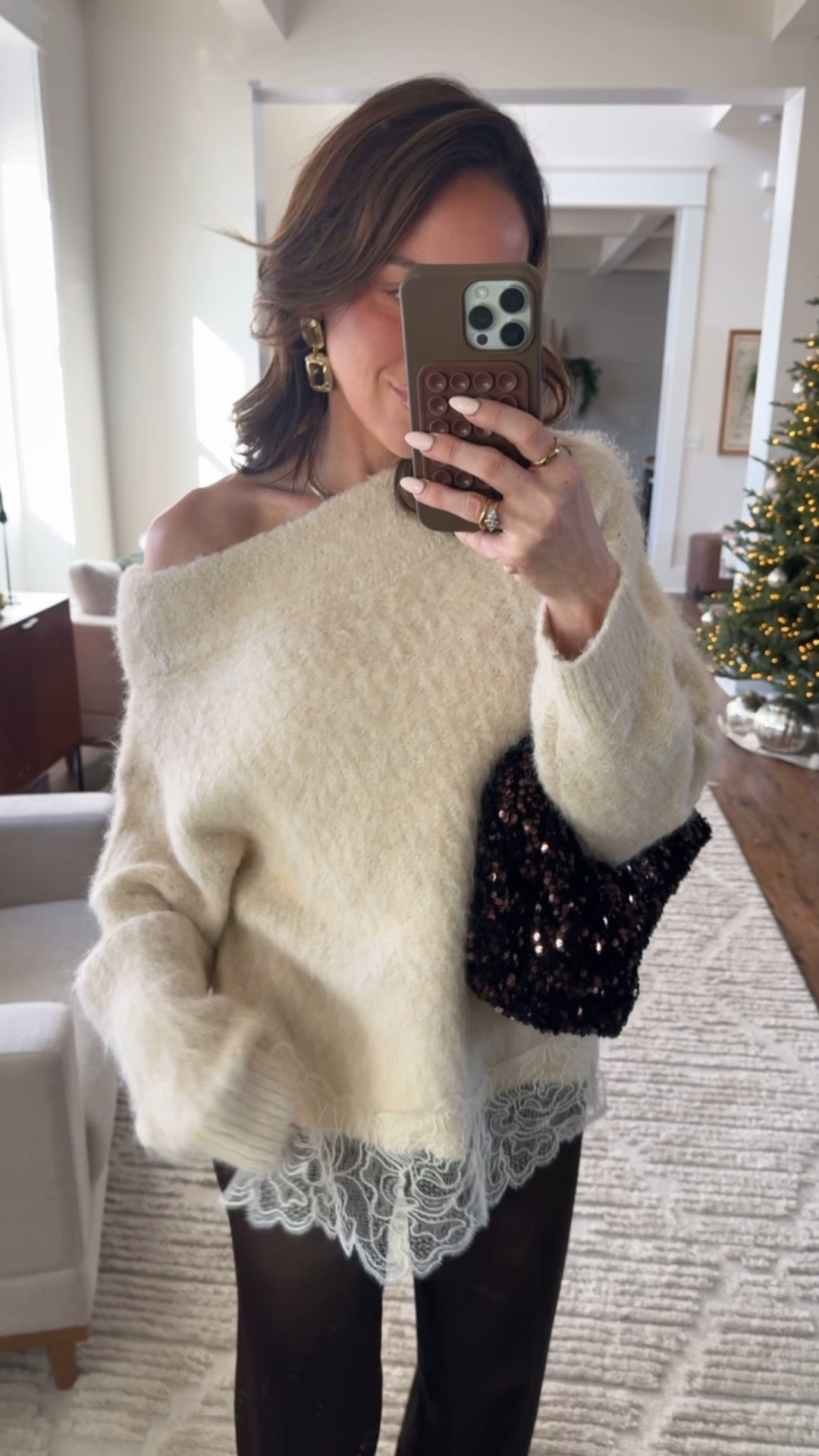 Zara holiday outfit! In s top XS satin pants 

#LTKFindsUnder50 #LTKFindsUnder100