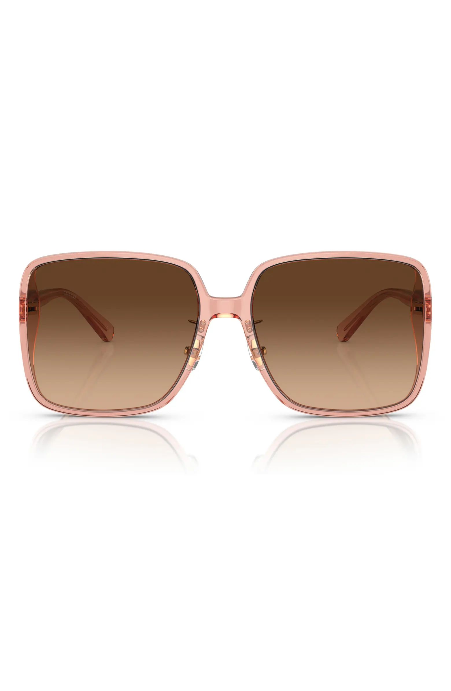 COACH 61mm Gradient Square Sunglasses | Nordstrom | Nordstrom
