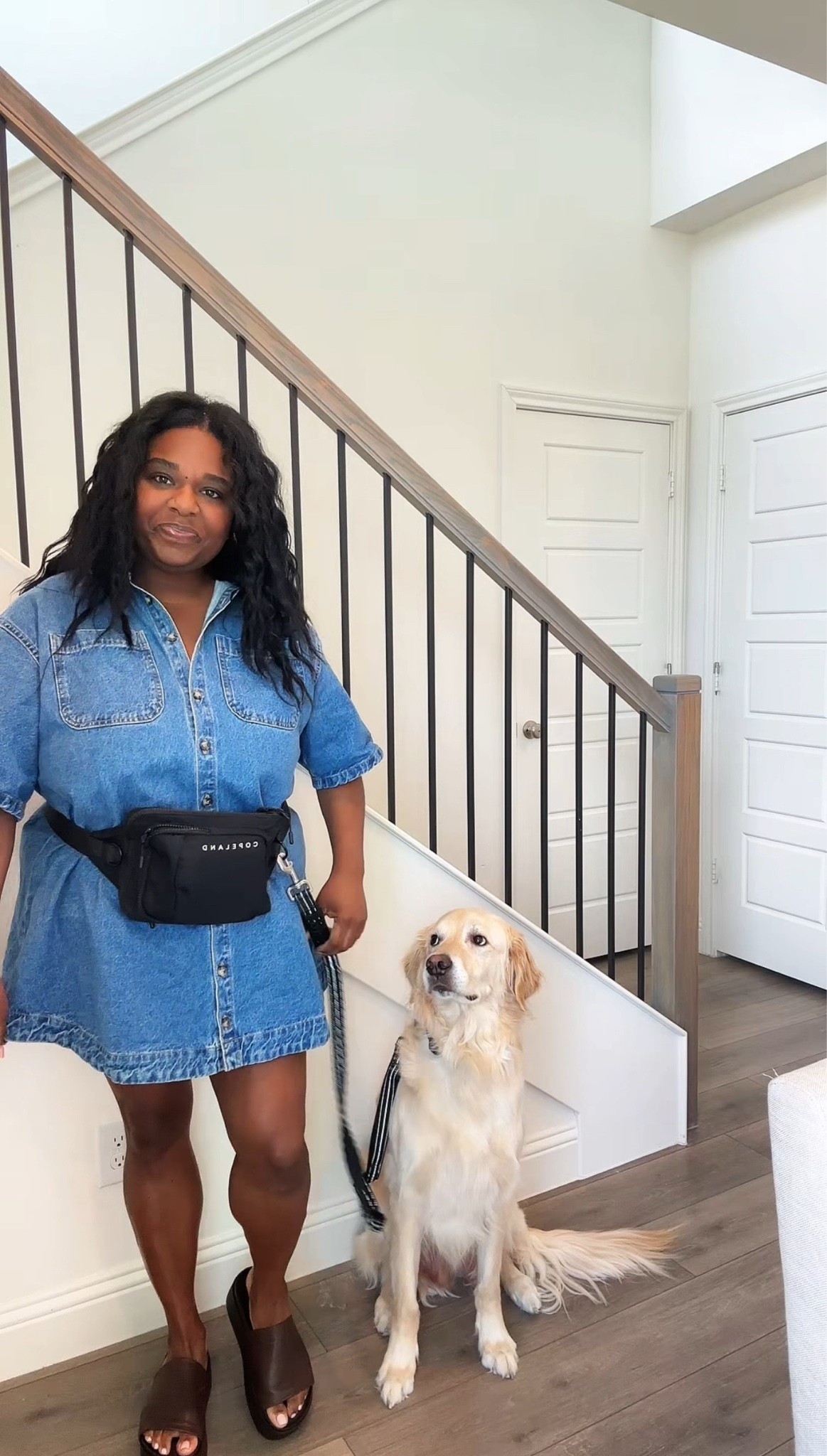 Wearing the xl in the dress, it is shorter, so just make sure to wear shorts under! 🙈 heavier denim so it feels really quality! The shoes are Steve Madden and run tts. The bag is my errand crossbody that you can wear 3 ways!

#LTKootd #LTKgrwm #LTKvlog