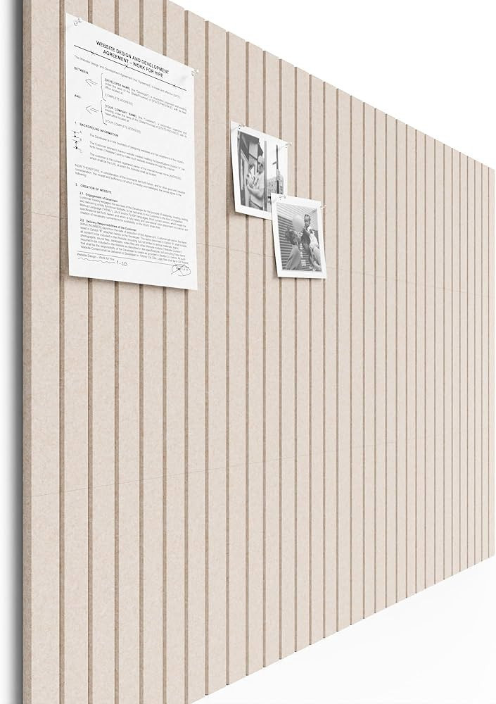 Bumusty Large Cork Board Alternative-47 x35 Felt Bulletin Board Tiles, with 30 Pushpins, 70 Adhes... | Amazon (US)