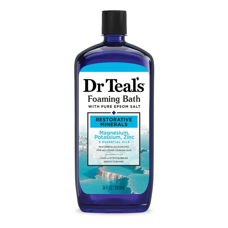 Dr Teal's Foaming Bath, Restorative Minerals with Magnesium, Potassium, and Zinc, 34 fl oz | Walmart (US)