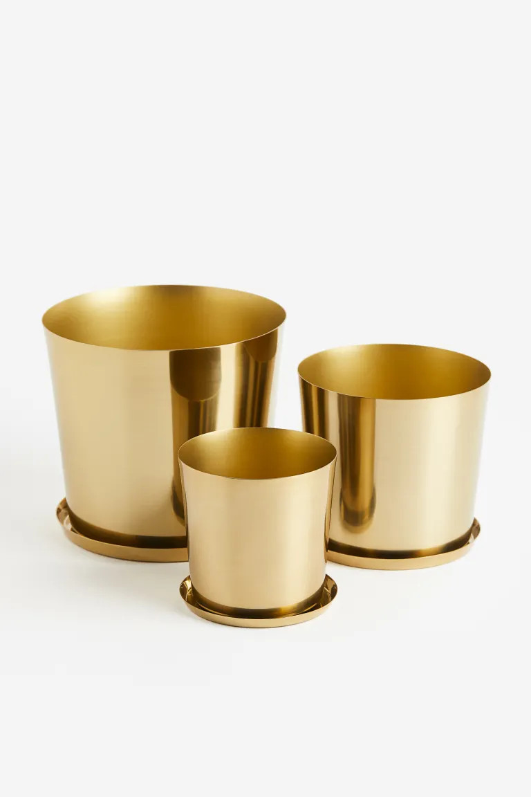Medium Metal Plant Pot | H&M (US + CA)