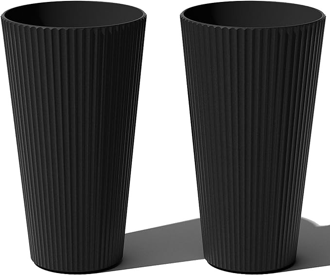 Veradek Demi Series Tall Planter for Porch, Patio, Backyard | Durable Plastic-Stone Composite Mat... | Amazon (US)