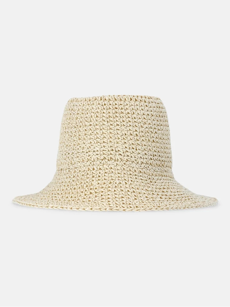 Time and Tru Women's Crochet Bucket, Light Natural - Walmart.com | Walmart (US)