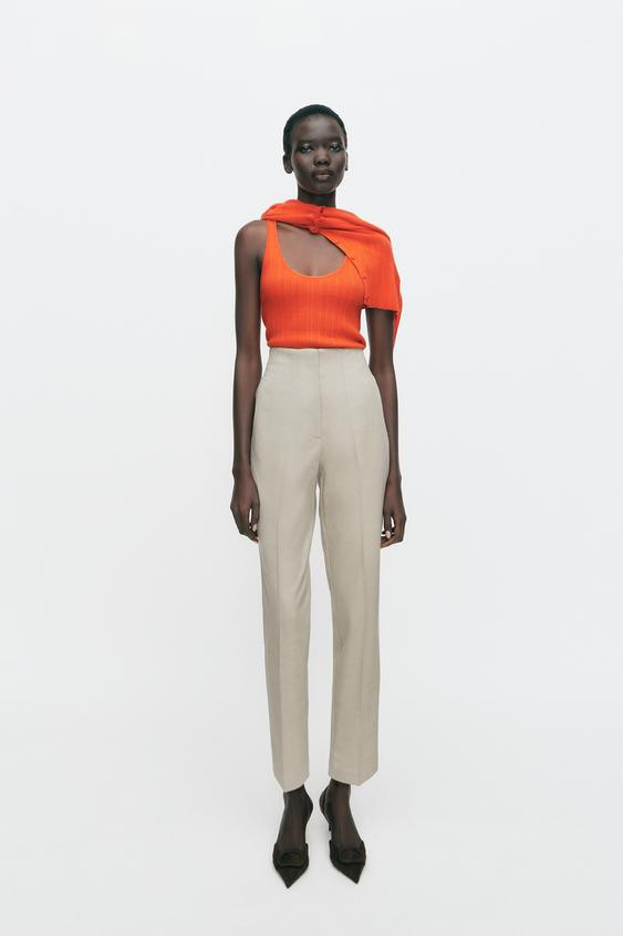 PANTS WITH A HIGH WAIST | Zara US