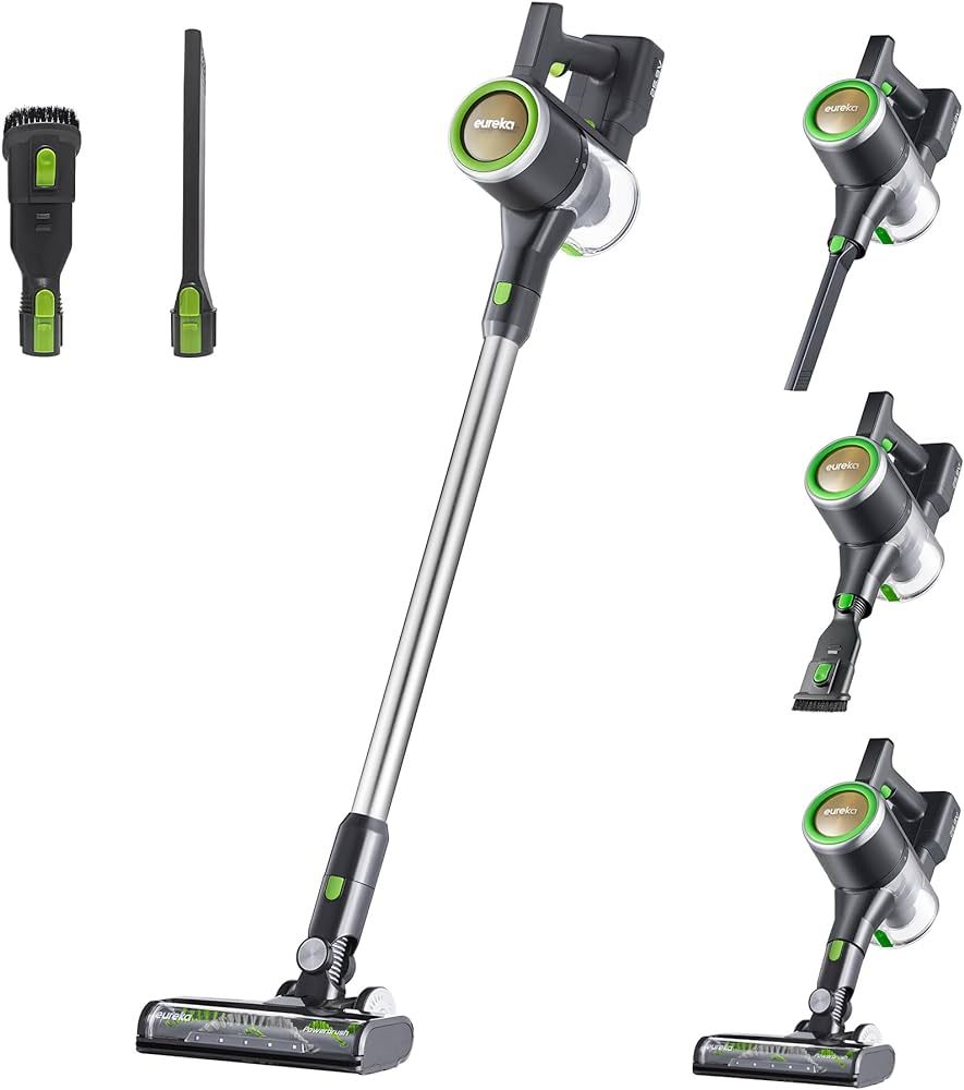 Eureka Cordless Vacuum Cleaner for Home, Stick Vacuum Cordless Rechargeable Detachable Battery, R... | Amazon (US)