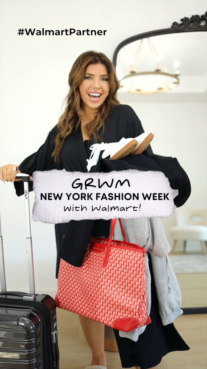 WALMART AIRPORT OUTFIT 🗽 @walmart #walmartpartner Get ready with me for New York Fashion Week with @walmartfashion ✨ #walmartfashion 

My outfit head to toe is Walmart.  My Jacket and Grey Tshirt are both in a size small. My zip up and sweatpants are both a size medium (I sized up for a baggier look) my red travel bag and suitcase are also from Walmart 🧳

Everything is linked below 😊 Walmart travel outfit, Madison Payne Walmart, Walmart new arrivals 

#LTKVideo #LTKfindsunder100 #LTKtravel
