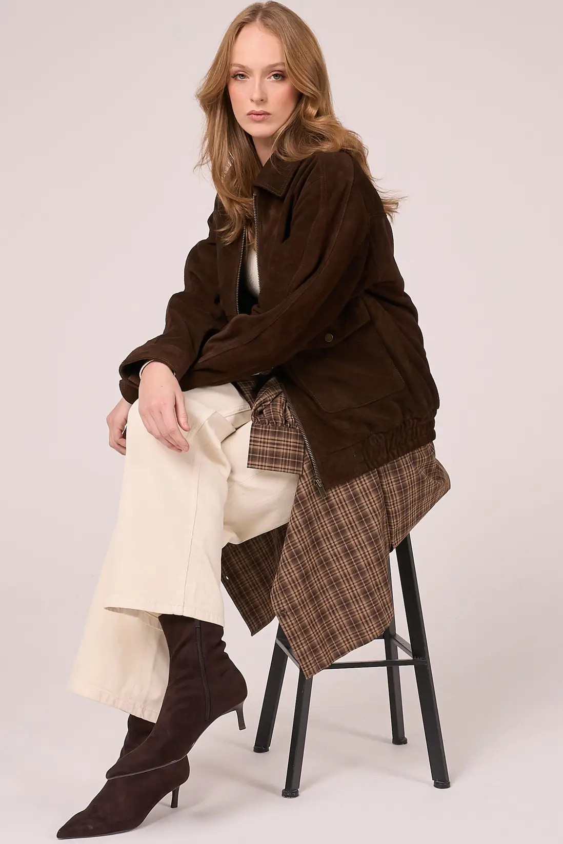 Brown Barneys Originals Real Suede Bomber Jacket | Debenhams | Debenhams UK