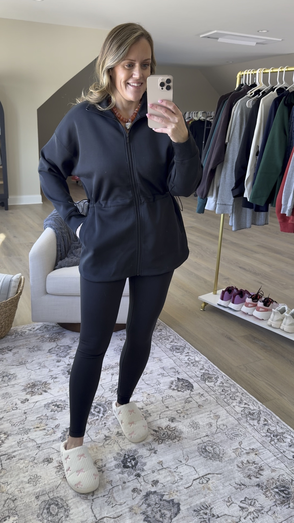 So impressed with this line! Fits TTS 

Valentine’s Day
Denim top
Leggings 
Zip up sweatshirt 
Boyfriend fit denim  
Graphic tee 
Slippers
Mom outfit 
OOTD 

#LTKdayinmylife #LTKootd #LTKmomlife