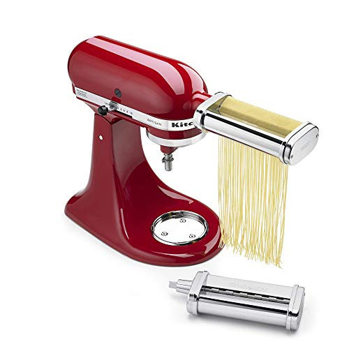 KitchenAid KSMPCA Pasta Cutter Attachment Set (2 Piece), One Size, Silver | Amazon (US)